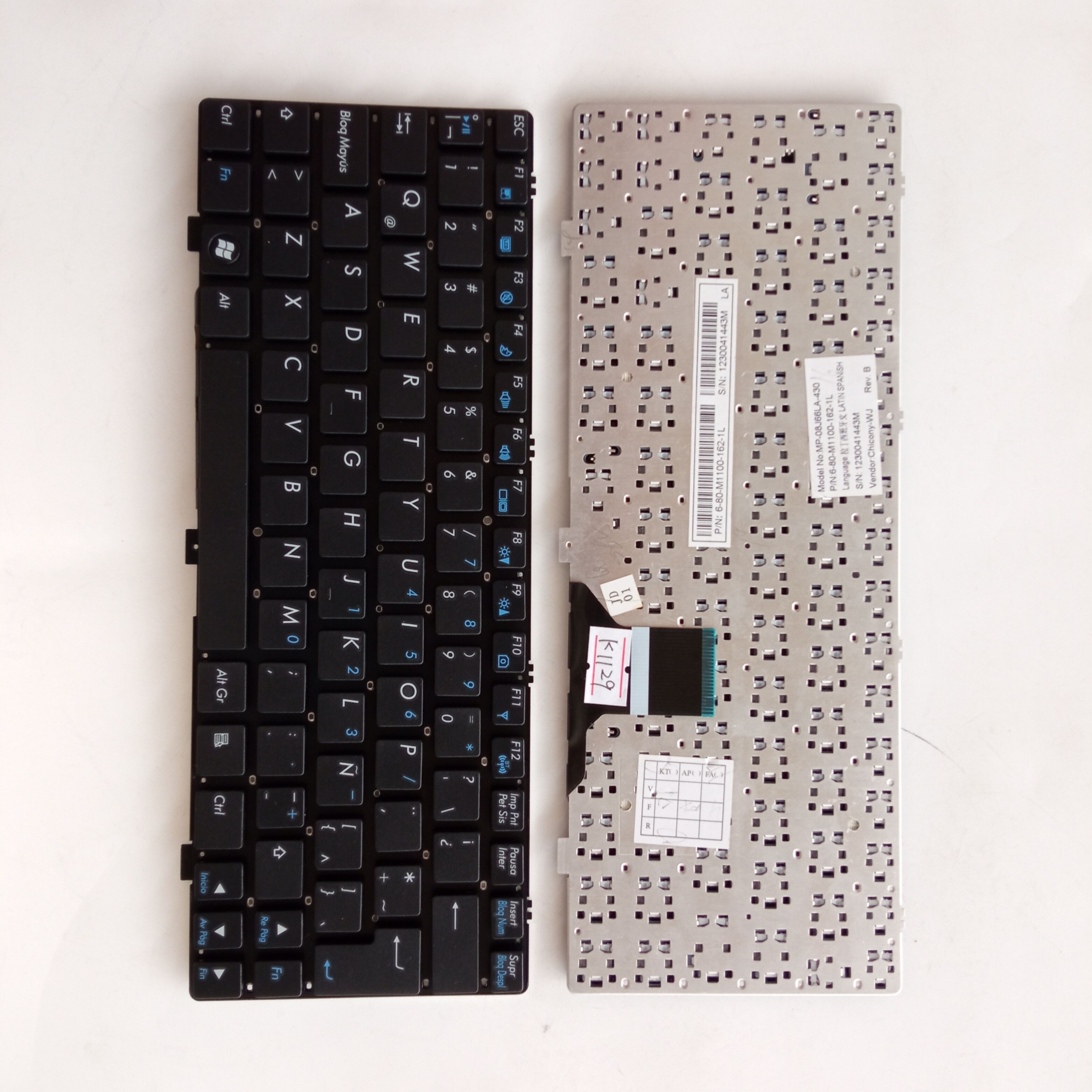Picture of New Replacement Laptop Keyboard For CLEVO M1110 BLACK LA Layout